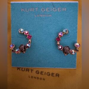Kurt Geiger Crystal Hoop Earrings